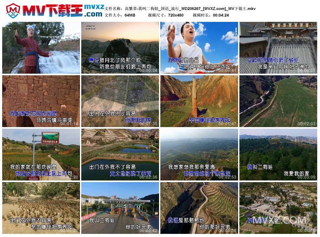 高繁荣-我叫二狗娃_国语_流行_MD206267